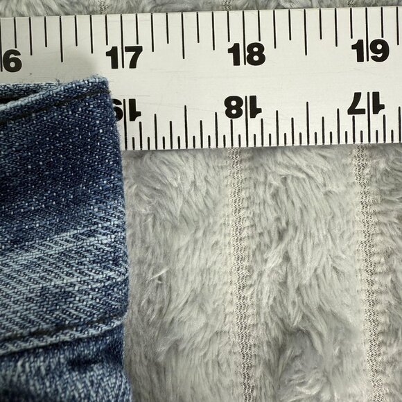 Edwin Jeans Mens 34x30 Straight Wide Distressed Streetwear‎ Underworld Logo Blue - Picture 6 of 14